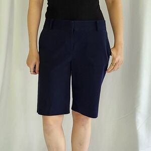 Talbots Navy‎ Blue Bermuda Length Shorts